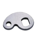 Heavy Duty Torque Arm Pair For eBike Conversions 86mm Arm Length 14x10mm Shaft Hole 14x10mm C Clip Fits Front Or Rear Hub Motors In Electric Bicycle Conversion Kits Built To Endure Bends And Oxidation, close-up metal torque arm