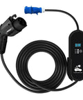Portable Level 2 EV Charger With 16A 24A 32A Adjustable Output Type 1 J1772 Plug CEE Outlet IP67 Waterproof And Fire Resistant