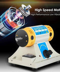 Badass Mini Lapidary Saw And Gem Grinder Polisher With Flexible Shaft, Heavy Duty Rock Cutter And Benchtop Craft Tool, showing high speed motor.