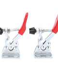 Two Pack Toggle Clamps With 66.1 Pound Holding Power, Heavy Duty Horizontal Hold Down Clamps With Rubber Pressure Tips