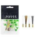 Pack showing tips from Scratch Brush Pen Set With Replacement Tips For Rust Corrosion Jewelry Circuit Boards And Auto Body Work All In One Go To 8 Piece Kit Featuring Brass Steel Nylon And Fiberglass Bristles And Flexible Length End Cap.