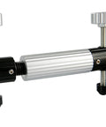 Two LOZLIN countertop alignment clamps with ribbed silver aluminum bar and knurled adjustment screws on black mounts