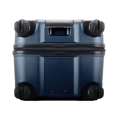 Matte navy Ultimax II 26 inch polycarbonate spinner luggage with wheels, perfect for travel. TSA lock secure for checked baggage.