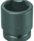 Two And Eleven Sixteenths Inch 1 Drive Impact Socket, 6 Point, heat-treated for impact use, compatible with electric and air impact wrenches.