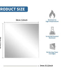 Amazon KEJJNYER 5-pack 12x12 inch silver mirrored acrylic sheets, 1/8 inch thick