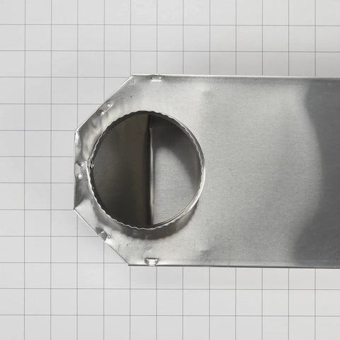 Genuine OEM Telescoping Dryer Vent Kit Aluminum Adjustable 18 To 29 Inches duct connection detail on flat gray surface