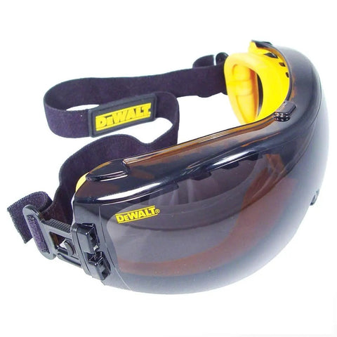 Concealer Safety Goggles Smoke Anti Fog Lens With Scratch Resistant Hard Coated Lens And Soft Dual Injected Rubber Seal For A Snug Comfortable All Day Wear 1 Pair One Size featuring smoke lens and black strap