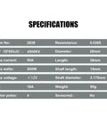 Specifications for Brushless 2838 4500KV Motor And 35A Waterproof ESC For 1/14 And 1/16 RC Cars Like Traxxas E-Revo Losi JRX2