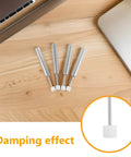 Super Quiet Trash Can Damper Kit For Kitchen And Office Use 4 Pack With Hydraulic Piston Lid Close System on wooden table