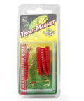 Trout Magnet Yellow One Sixty Fourth Ounce Shad Dart Head Fishing Lure With Split Tail Delivers Horizontal Fall Action For Freshwater Trout Lightweight Yet Durable Lure Perfect For Spin Casting Trolling Or Casting All Purpose Angling Gear in packaging