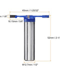 Diagram of Four Wing Carbide T Slot Cutter Rabbetting Router Bit with Half Inch Shank, showing dimensions and design.