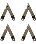 4 Pack Small Antique Brass Folding Lid Support Hinges For Wooden Boxes Jewelry Cases And Chests Includes 8 Mounting Screws Compact Size
