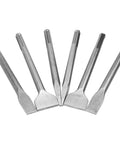 Amazon six-piece SDS-Max hammer drill chisel set with 11-inch bits; includes 50mm wide, 25mm flat, and point chisels
