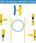 Ultimate Dog Agility Course Backyard Set adjustable hurdle jump ring detail image