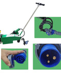 Professional Pro Level Ready 5500W Electric Hot Air Plastic Welder with handle and blue electric plug for commercial use.