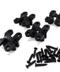 Hidden Hinge Set For Doors And Cabinets Lamvbls Stainless Steel 180 Degree Invisible Cross Hinges Black 4 Hinges 16 Screws for 18mm doors