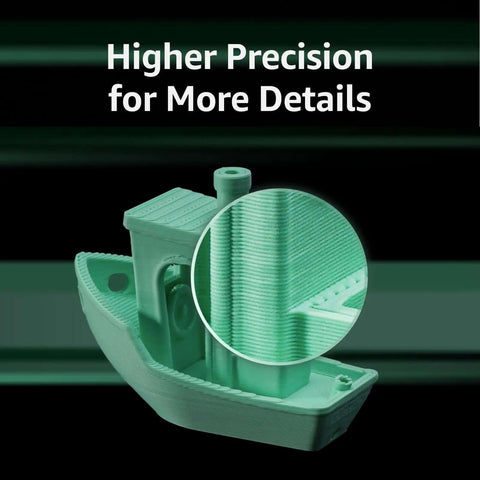 Close-up of 3D printed figurine highlighting detail from Fully Enclosed 3D Printer With Auto Bed Leveling, CoreXY Motion.