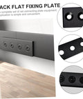 Beefy Barn Door Track Connector And Splice Plates, solid mending plates, flat straight brackets for seamless track joints