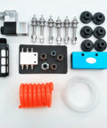 Heavy Duty Black Vacuum Cup Assembly Set With Industrial Manipulator Fittings solid air exhaust fittings, valves, and tubing components.