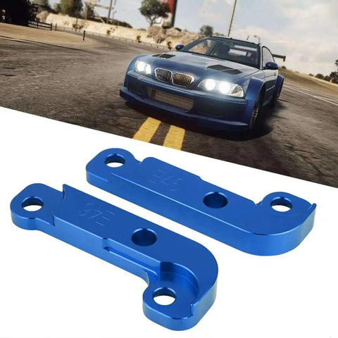 Drift Lock Adapter Kit For E46 M3 Boosts Front Steering Angle By 25 Percent For Wider Turns And More Control CNC Machined Blue Upgrade