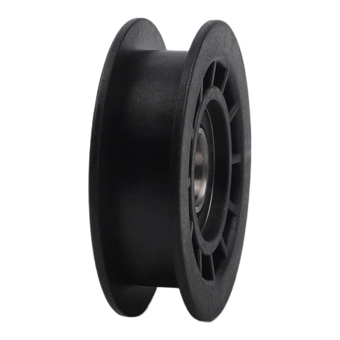 Durable Idler Pulley Replacement For Walk Behind Mowers, Fits Most Brands, side view of plastic construction, easy install