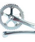 Fixed Gear Crankset 44T 170mm Aluminum Alloy For Single Speed Bikes One Eighth Inch Chain Compatible 42mm Chainline 130mm BCD 670g Silver