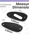 Dimensions of the Honda Civic Antenna Hole Plate Cap Cover Kit For 1992 To 2000 1.5L 1.6L Models Replacement shown in a diagram.