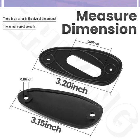 Dimensions of the Honda Civic Antenna Hole Plate Cap Cover Kit For 1992 To 2000 1.5L 1.6L Models Replacement shown in a diagram.