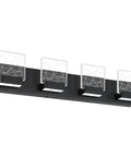Matte Black Bathroom Light Fixtures Modern Vanity Lighting LED Vanity Light For Bathroom 4 Light Vanity Lighting 6000K