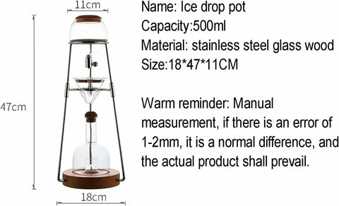 Skip The Coffee Shop Line With This Adjustable Cold Brew Drip Tower Featuring A Precision Flow Valve And Durable Heat Resistant Stainless Rack For Silky Homemade Sips.