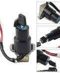 Replacement Ignition Key Switch Kit With Keys Fits Motorcycle ATV UTV KLR650 1987 2000 2001 2007 Durable Electrical Switch