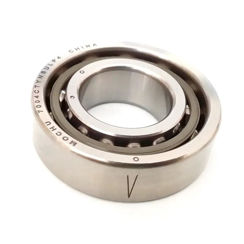 Badass 7004 Angular Contact Ball Bearing 20X42X12 mm Abec P4 Precision Single Row showing detailed inner construction.