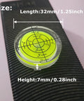 Solid 3 Pack Circular Bubble Level Stickers To Nail Your Alignment Camera Tripod Turntable And Telescope Precision Mounting Gear Straight Shooting Tool on a textured surface