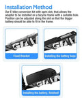 Sturdy Aluminum Ebike Battery Bracket Mount Plate With Adjustable Clamps And Nylon Straps No Fuss Frame Mount Kit for battery installation