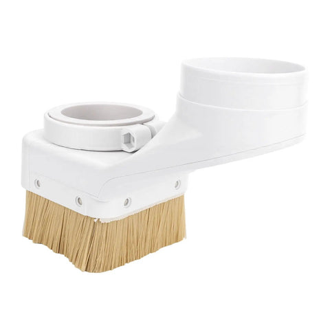 Drop In Ready 80Mm Cnc Spindle Dust Boot For Tight Seals And Zero Debris Worries Keeps Engravings Clean And Mills Running Smooth For That Rock Solid Workshop Performance Without The Headaches, white dust boot with bristles.