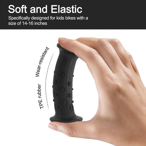 Non Slip Rubber Handlebar Grips For 19mm Round Bike Bars With 18mm Inner 19mm Outer Tube Compatibility Kid Friendly Comfort Grips For Scooters