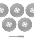 Professional Cutting Disc Set For Circular Saw Blades And Abrasive Grinding Wheels Plus Mandrel Power Tool Accessory Kit with 5 discs