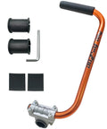 Ergonomic Trimmer Grip With Bracket Clamp For Weed Wacker Extension Handle Pain Relieving All Day Comfort Orange