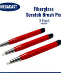 Fiberglass Scratch Brush Pen Set 3 Pack For Jewelry Watches Coins And Electronics Cleaning Rust And Corrosion Removal In Tight Spaces