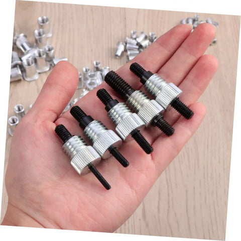 Heavy Duty Rivet Nut Tool Kit With 86 Pieces M5 M7 M8 Rivnuts For Auto Repair And DIY Projects Featuring Durable Aluminum Hand Riveter And Non-Slip Handle Plus Carrying Case For Easy Installation, M5 M7 M8 aluminum rivnuts in hand