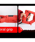 Heavy Duty 14 Inch Wall Grooving Machine Handheld Angle Grinder For Concrete Marble Slotting showcasing lateral and vertical grips.