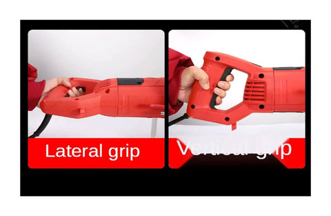 Heavy Duty 14 Inch Wall Grooving Machine Handheld Angle Grinder For Concrete Marble Slotting showcasing lateral and vertical grips.