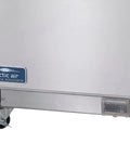 Badass Commercial Undercounter Freezer Delivers 6.5 Cubic Feet Of Frost Inside A Slick 27 Inch Stainless Steel Worktop With Easy Swing Doors with control panel.