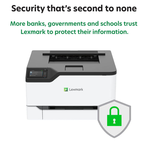 Slick Wireless Color Laser Printer Plus Buttery Smooth Touchscreen compact printer with security features and mobile access.