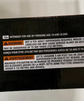 Warning label on PCP Powered Arrow Rifle With 3 Carbon Fiber Arrows, 450 FPS, 169 FPE, High Capacity Tank Delivers 25 Shots Per Fill