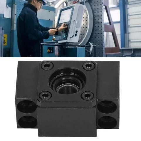 Rock Solid BK10 Ball Screw End Support With 10 Mm Inner Diameter Carbon Steel Built To Last Replacement For SFU1605 And SFU1204 Ball Screws For Precise Linear Motion mounted on CNC machine