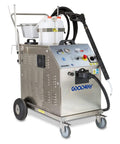 Heavy Duty Three Phase Industrial Steam Cleaner With Four Stainless Steel Boilers And Adjustable Pressure features hose and control panel.