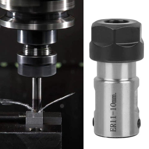 ER11 Chuck Block For Lathes Milling Machines Drills And Borers Rock Solid Collet Block with Spiral Thread Clamping in use
