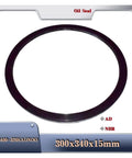 Premium Pro Grade Hydraulic Motor Oil Seal 300 X 340 X 15 Mm Rotary Shaft Gasket For CB400 Pumps, NBR material.