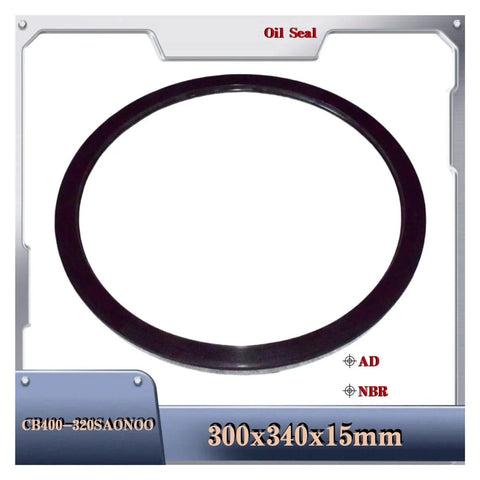 No Fuss Heavy Duty Hydraulic Motor Oil Seal And Rotary Shaft Gasket 300X340X15Mm shown on a white background for industrial pump use.